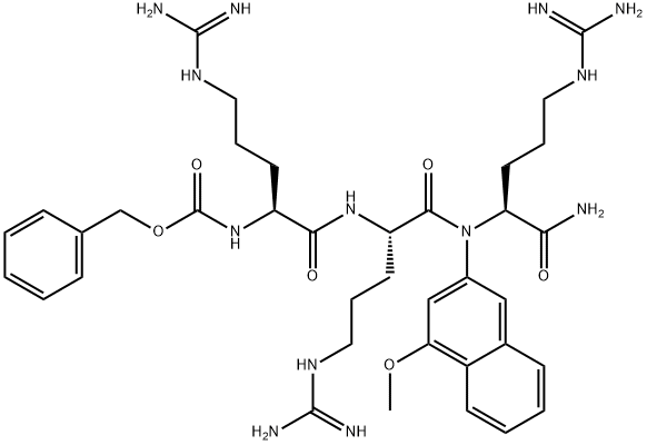 Z-ARG-ARG-ARG-4M-BETANA ACETATE SALT Structure