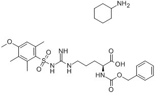 Z-ARG(MTR)-OH CHA Structure