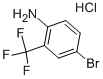 4-BROMO-ALPHA,ALPHA,ALPHA-TRIFLUORO-O-TO LUIDINE HYDROCHLORIDE, 98 Structure