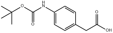 BOC-(4-AMINOPHENYL)ACETIC ACID Structure