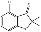 4-HYDROXY-2,2-DIMETHYL-BENZOFURAN-3-ONE Structure