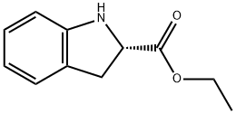 (S)-INDOLINE-2-CARBOXYLIC ACID ETHYL ESTER
 Structure