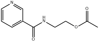 N-[2-(ACETOXY)ETHYL]-3-PYRIDINECARBOXAMIDE Structure