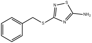 3-BENZYLSULFANYL-[1,2,4]THIADIAZOL-5-YLAMINE Structure