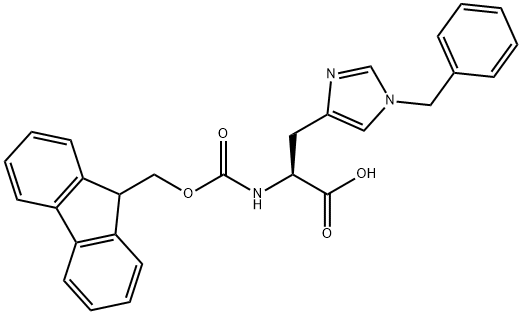 FMOC-HIS(BZL)-OH Structure