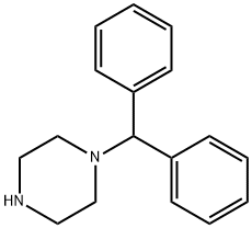 1-BENZHYDRYLPIPERAZINE Structure