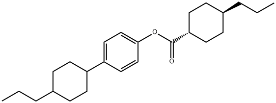 4-(TRANS-4-PROPYLCYCLOHEXYL)-PHENYL TRANS-4-PROPYLCYCLOHEXANECARBOXYLATE Structure