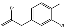 2-BROMO-3-(3-CHLORO-4-FLUOROPHENYL)-1-PROPENE Structure