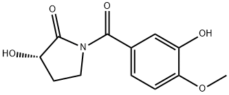 (S)-3-Hydroxy-1-(3-hydroxy-4-methoxybenzoyl)-2-pyrrolidinone Structure