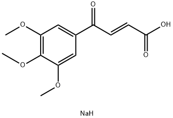 2-Butenoic acid, 4-oxo-4-(3,4,5-trimethoxyphenyl)-, sodium salt, (E)- Structure