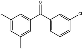 3-CHLORO-3',5'-DIMETHYLBENZOPHENONE Structure