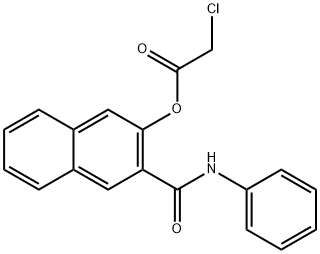 3-CHLOROACETOXY-2-NAPHTHOIC ACID ANILIDE Structure