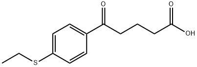 5-(4-ETHYLTHIOPHENYL)-5-OXOVALERIC ACID Structure