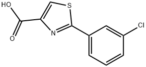 2-(3-CHLOROPHENYL)-1,3-THIAZOLE-4-CARBOXYLIC ACID Structure