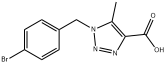 1-(4-BROMOBENZYL)-5-METHYL-1H-1,2,3-TRIAZOLE-4-CARBOXYLIC ACID Structure