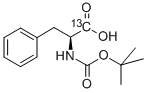 N-(TERT-BUTOXYCARBONYL)-L-PHENYLALANINE-CARBOXY-13C Structure