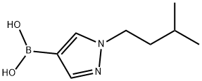 1-(3-METHYLBUTYL)-1H-PYRAZOLE-4-BORONIC ACID Structure