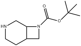 tert-butyl 3,8-diazabicyclo[4.2.0]octane-8-carboxylate Structure