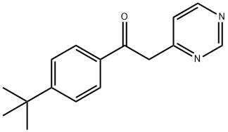 1-(4-TERT-BUTYLPHENYL)-2-PYRIMIDIN-4-YLETHANONE
 Structure