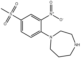 1-[4-(METHYLSULFONYL)-2-NITROPHENYL]-1,4-DIAZEPANE
 Structure