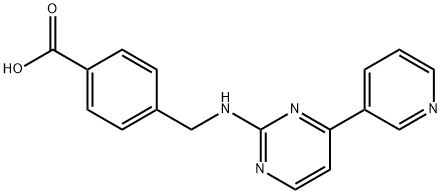 4-({[4-(Pyridin-3-yl)pyrimidin-2-yl]amino}methyl)benzoic acid Structure