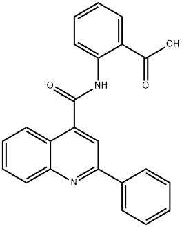 2-[(2-PHENYL-QUINOLINE-4-CARBONYL)-AMINO]-BENZOIC ACID Structure