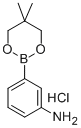 3-AMINOBENZENEBORONIC ACID, NEOPENTYL GLYCOL ESTER HYDROCHLORIDE Structure