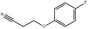 3-(4-FLUOROPHENOXY)PROPIONITRILE  97 Structure