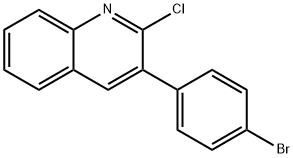 3-(4-BROMOPHENYL)-2-CHLOROQUINOLINE Structure