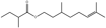 CITRONELLYL-2-METHYLBUTYRATE Structure