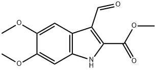 3-FORMYL-5,6-DIMETHOXY-1H-INDOLE-2-CARBOXYLIC ACID METHYL ESTER Structure