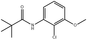 Propanamide, N-(2-chloro-3-methoxyphenyl)-2,2-dimethyl- Structure