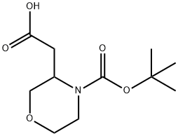 859155-89-8 3-CARBOXYMETHYL-MORPHOLINE-4-CARBOXYLIC ACID TERT-BUTYL ESTER