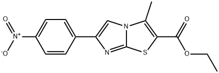 3-METHYL-6-(4-NITROPHENYL)IMIDAZO[2,1-B]THIAZOLE-2-CARBOXYLIC ACID ETHYL ESTER Structure