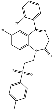 Tolufazepam Structure