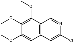 ISOQUINOLINE, 3-CHLORO-6,7,8-TRIMETHOXY- Structure