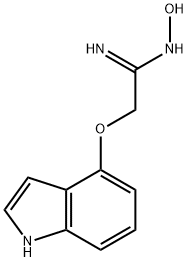 Ethanimidamide, N-hydroxy-2-(1H-indol-4-yloxy)- Structure