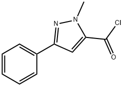 1-METHYL-3-PHENYL-1H-PYRAZOLE-5-CARBONYL CHLORIDE Structure