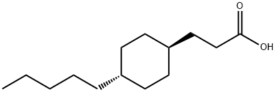 3-(TRANS-4-N-PENTYLCYCLOHEXYL)PROPIONIC ACID Structure