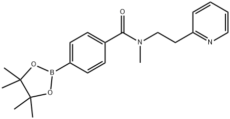 N-METHYL-N-(2-PYRIDIN-2-YL-ETHYL)-4-(4,4,5,5-TETRAMETHYL-[1,3,2]DIOXABOROLAN-2-YL)-BENZAMIDE Structure