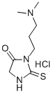 Hydantoin, 3-(3-(dimethylamino)propyl)-2-thio-, hydrochloride Structure