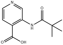 3-(2,2-DIMETHYL-PROPIONYLAMINO)-ISONICOTINIC ACID Structure