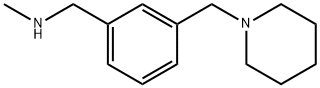 N-METHYL-N-[3-(PIPERIDIN-1-YLMETHYL)BENZYL]AMINE Structure