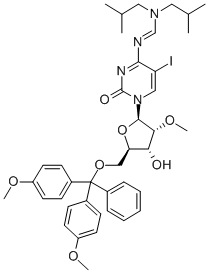 N4-DIISOBUTYLAMINOMETHYLIDENE-5'-O-(DIMETHOXYTRITYL)-5-IODO-2'-O-METHYLCYTIDINE Structure