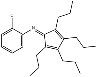 2-CHLORO-N-(2,3,4,5-TETRAPROPYLCYCLOPENTA-2,4-DIENYLIDENE)ANILINE Structure