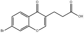 6-BROMOCHROMONE-3-PROPIONIC ACID Structure