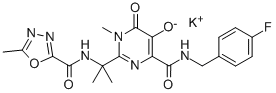 Raltegravir potassium Structure