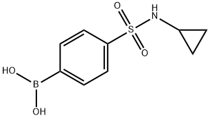 4-(N-CYCLOPROPYLSULPHONAMIDO)BENZENEBORONIC ACID Structure