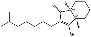 CIS-2-(2,6-DIMETHYLHEPTYL)-3-HYDROXY-3A,4,5,6,7,7A-HEXAHYDROINDEN-1-ONE Structure