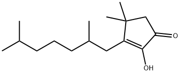 3-(2,6-DIMETHYLHEPTYL)-2-HYDROXY-4,4-DIMETHYLCYCLOPENT-2-ENONE Structure